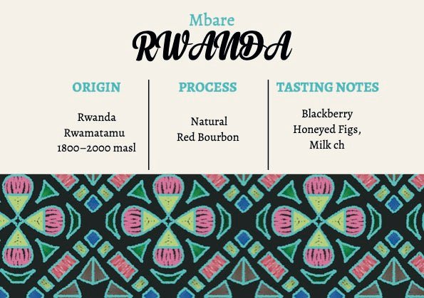 Rwanda - Rwamatamu - Rise & Grind Roastery - 250g - Whole Bean -