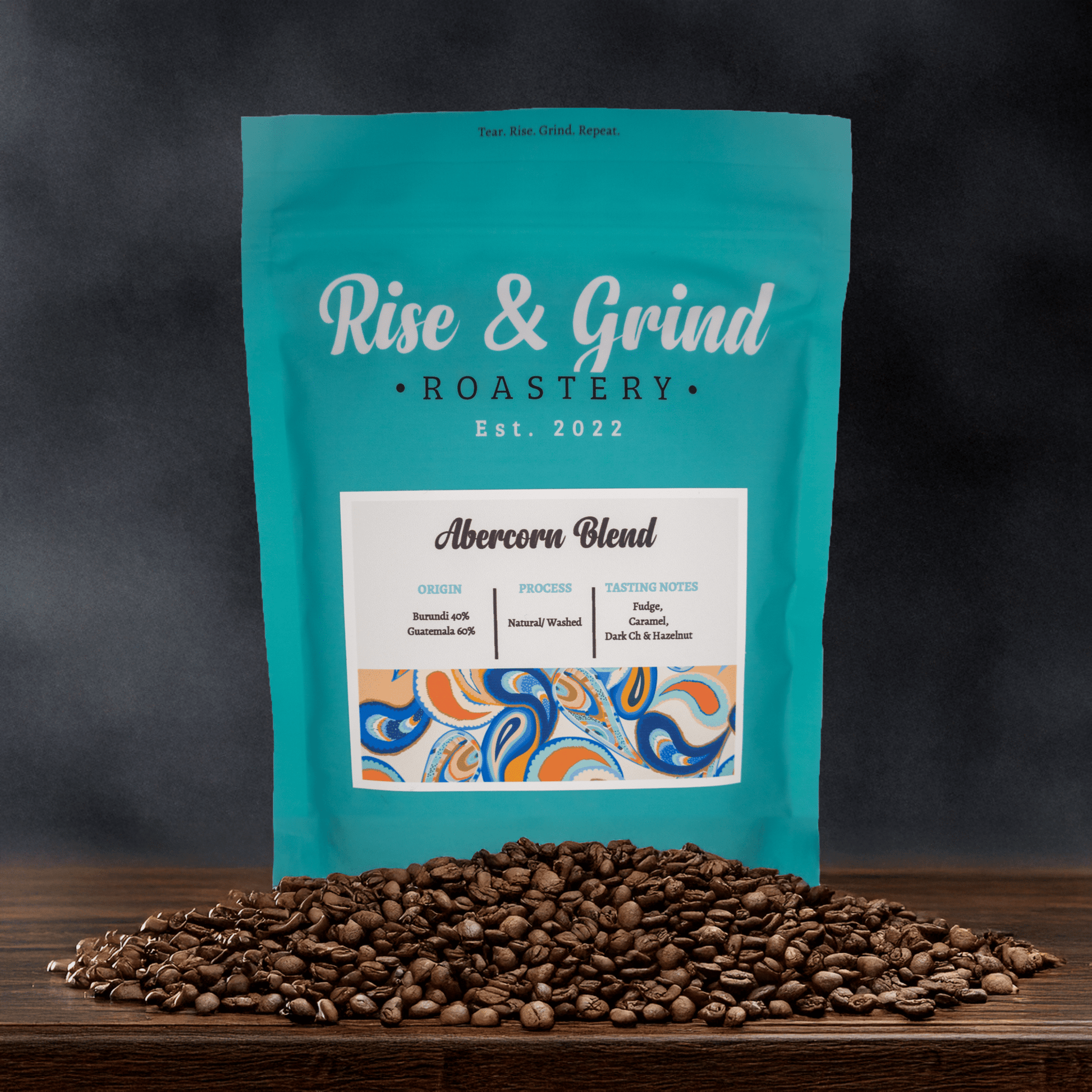 Abercorn Blend - A blend of Burundi & Guatemalan Coffee. - Rise & Grind Roastery - 250g - Whole Bean - 