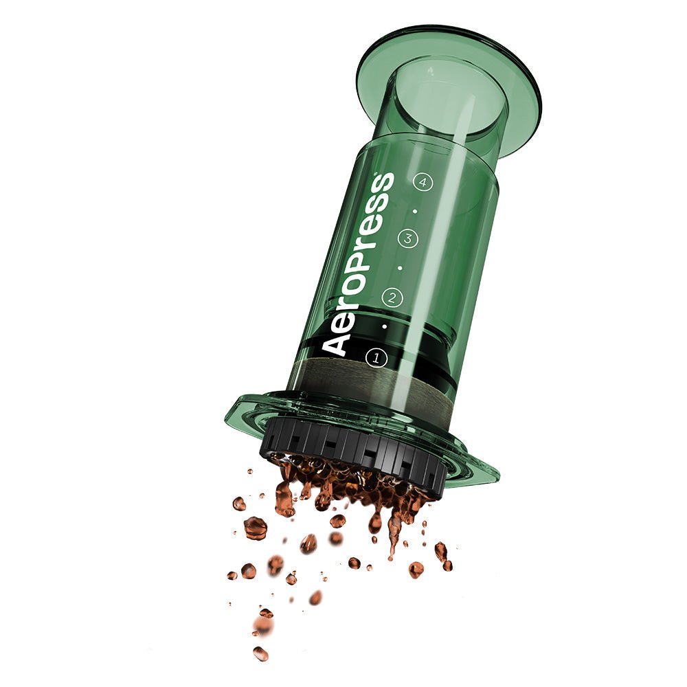 AeroPress Clear Coffee Maker (Green) - Rise & Grind Roastery - 