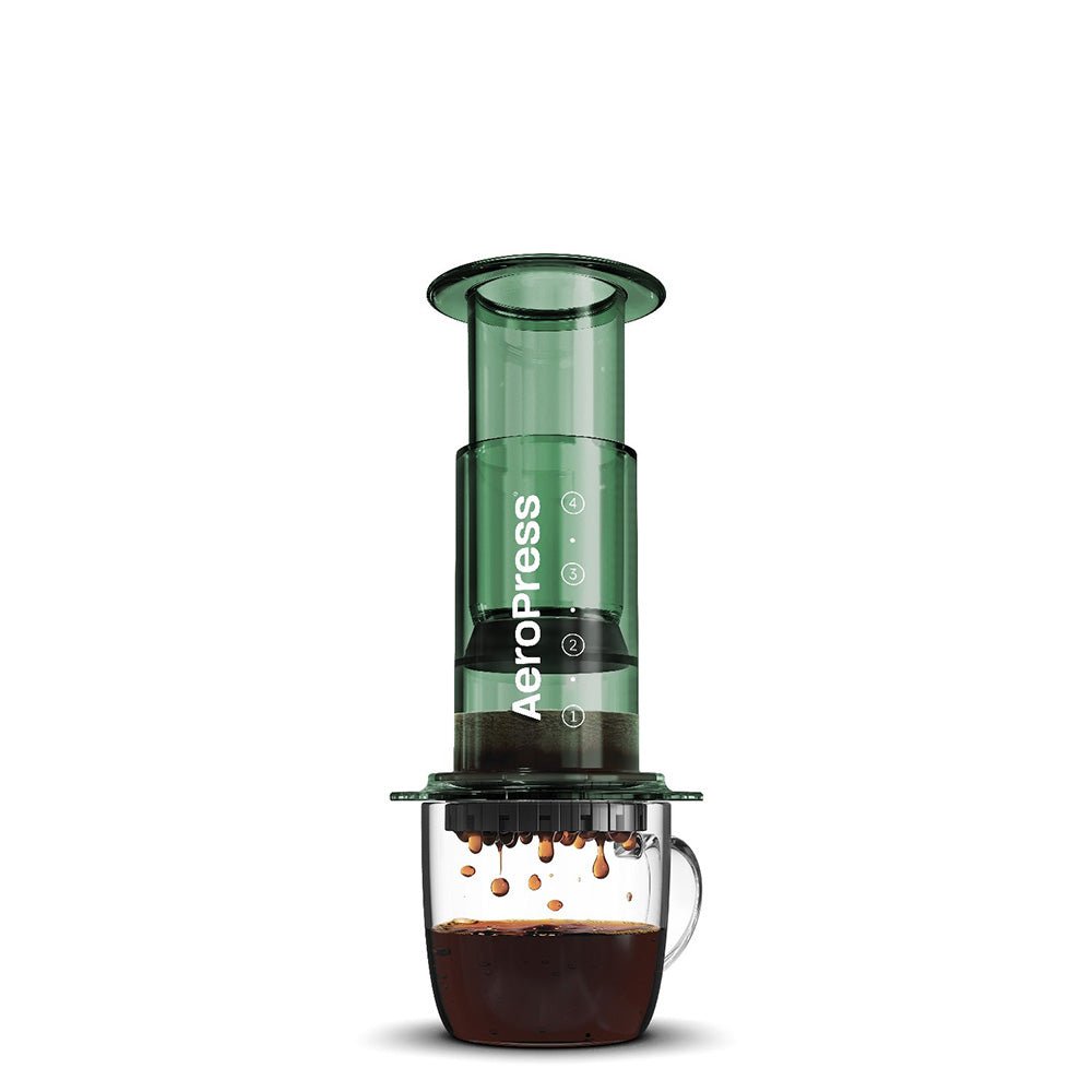 AeroPress Clear Coffee Maker (Green) - Rise & Grind Roastery - 