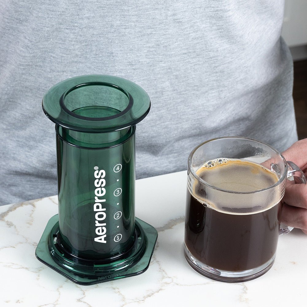 AeroPress Clear Coffee Maker (Green) - Rise & Grind Roastery - 
