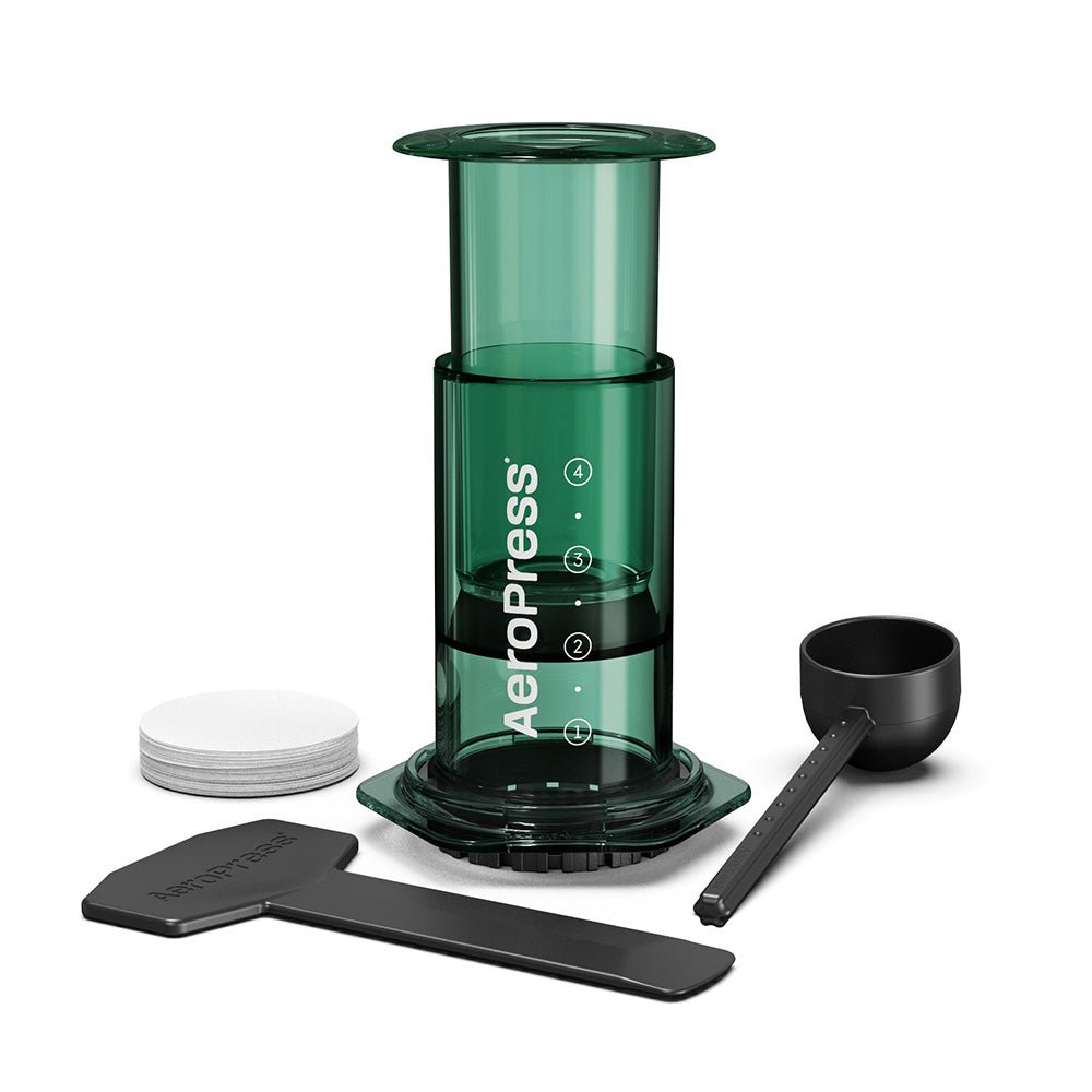 AeroPress Clear Coffee Maker (Green) - Rise & Grind Roastery - 