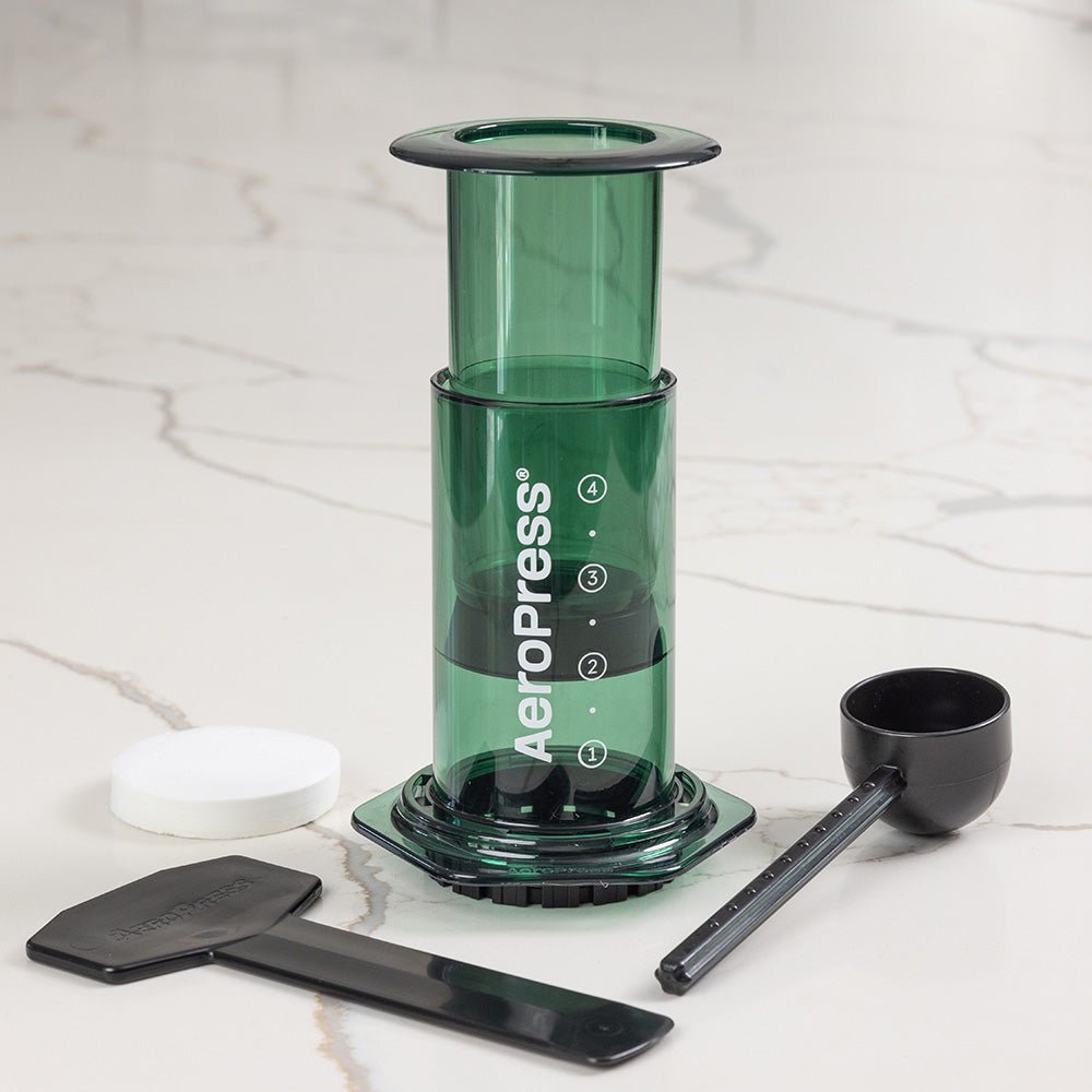 AeroPress Clear Coffee Maker (Green) - Rise & Grind Roastery - 