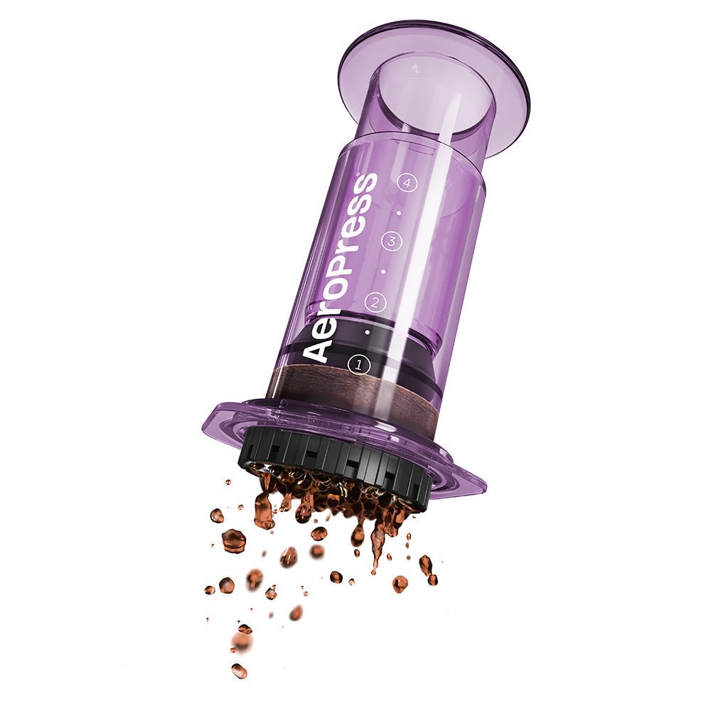 AeroPress Clear Coffee Maker (Purple) - Rise & Grind Roastery - 