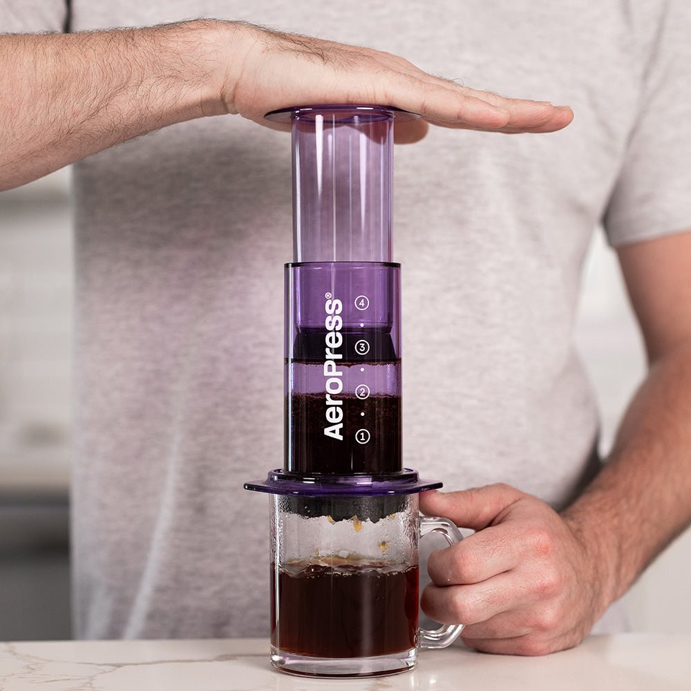 AeroPress Clear Coffee Maker (Purple) - Rise & Grind Roastery - 