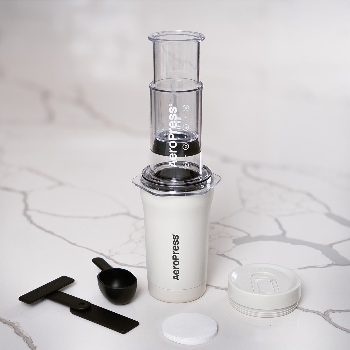 AeroPress Go Plus (Cream) - Rise & Grind Roastery - 