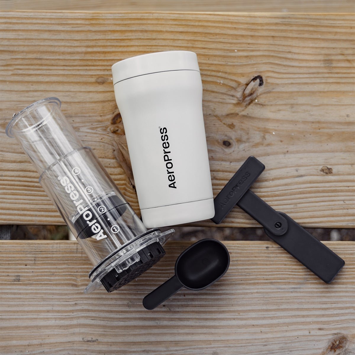 AeroPress Go Plus (Cream) - Rise & Grind Roastery - 