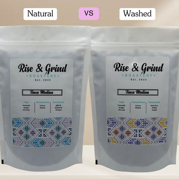 Brew Battle: Washed vs. Natural Coffee Experience - Rise & Grind Roastery - Whole Bean - 
