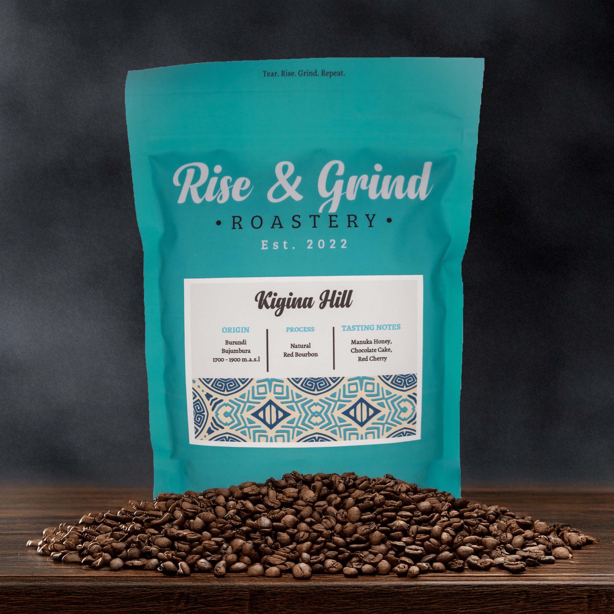 Burundi - Kigina Hill - Rise & Grind Roastery - 250g - Whole Bean - 