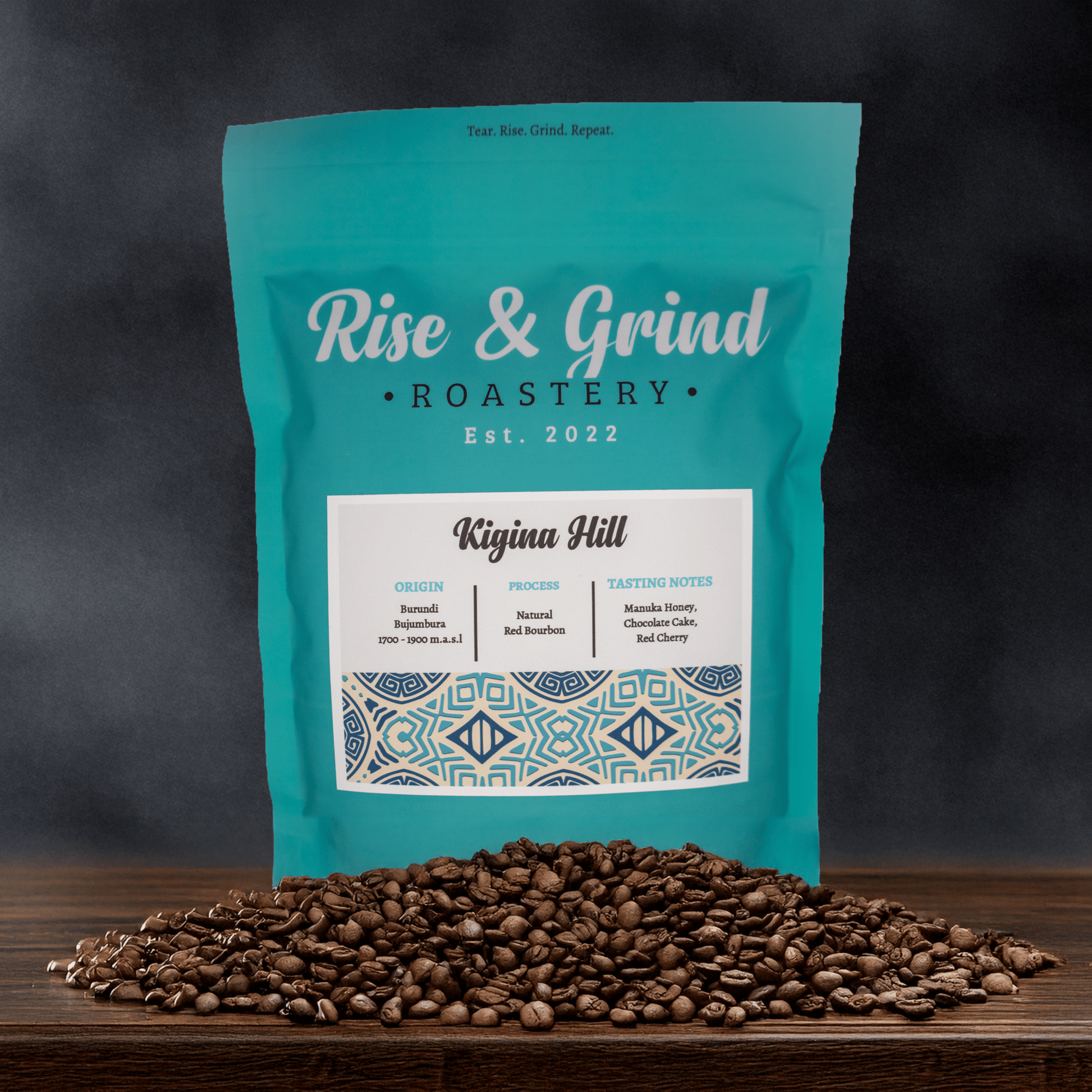 Burundi - Kigina Hill - Rise & Grind Roastery - 250g - Whole Bean - 
