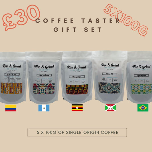 Coffee Gift Taster Box - 5x 100g Single Origin Coffee
