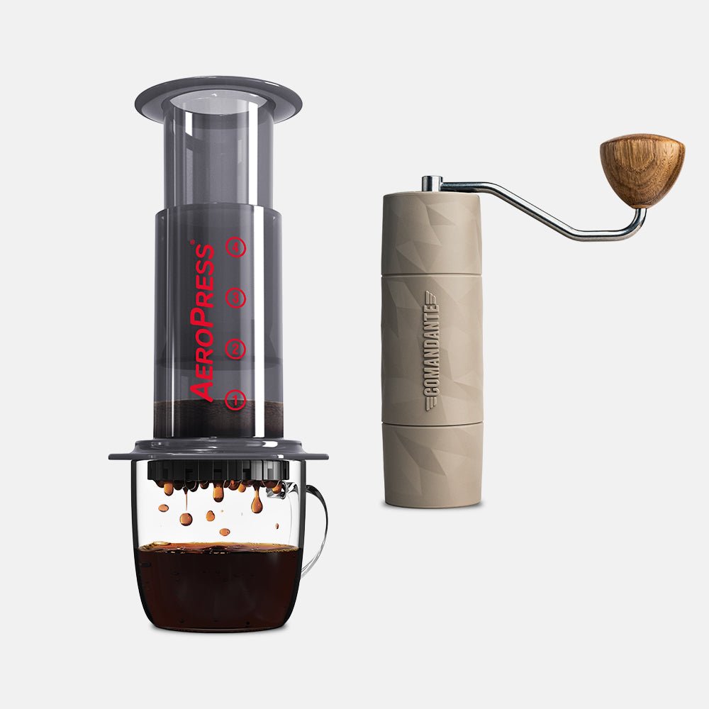 Comandante X25 Trailmaster Dune and Aeropress Original Bundle - Rise & Grind Roastery - 