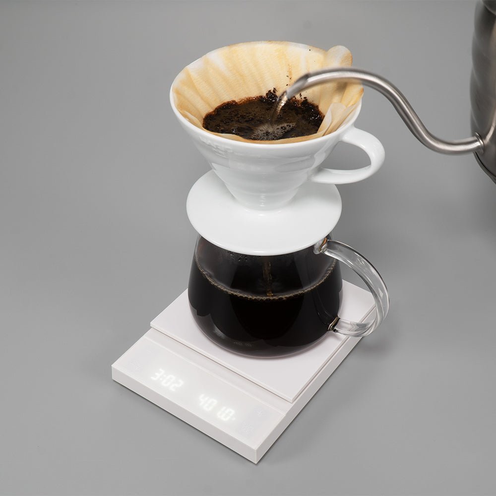 Hario Polaris Coffee Scale (White) - Rise & Grind Roastery - 