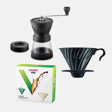Hario Skerton N UK Brewers' Cup Champion Starter Kit - Rise & Grind Roastery - 