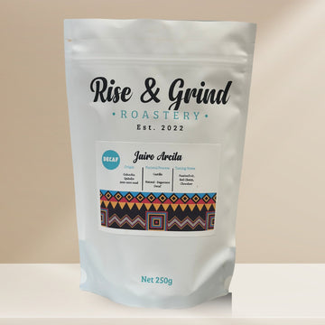Jairo Arcila – EA Sugarcane Decaf - Rise & Grind Roastery - 250g - Wholebean - 