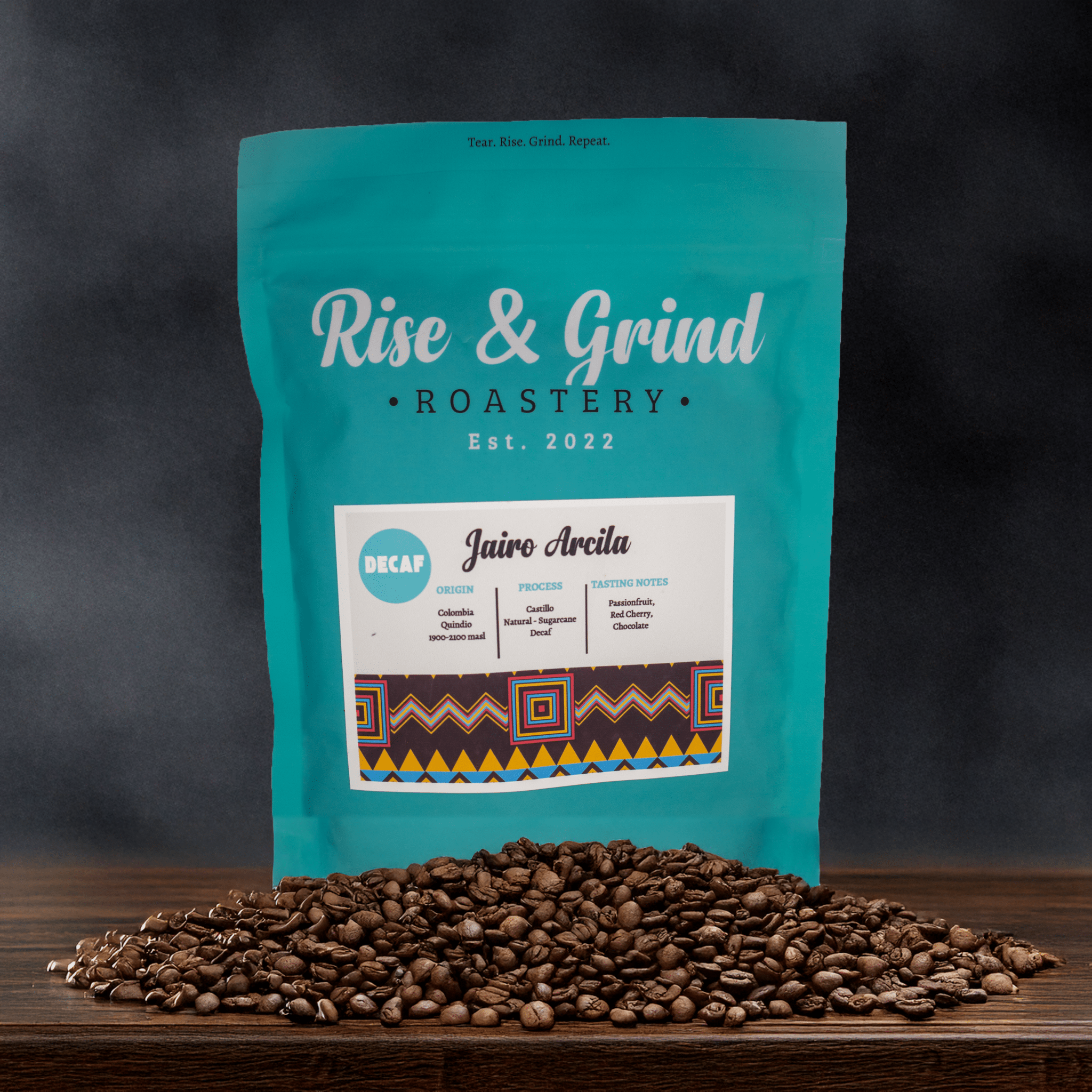 Jairo Arcila – EA Sugarcane Decaf - Rise & Grind Roastery - 250g - Wholebean - 