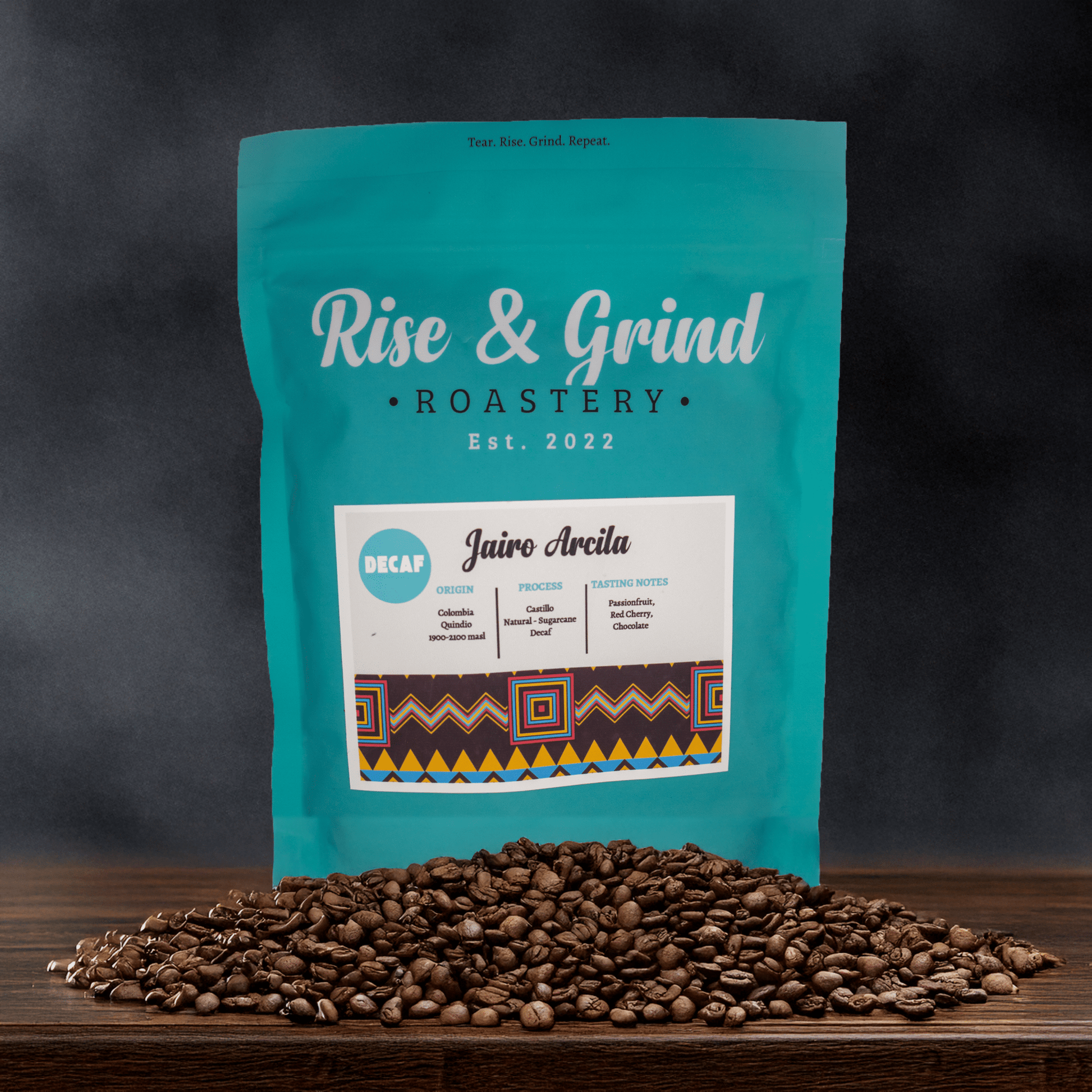 Jairo Arcila – EA Sugarcane Decaf - Rise & Grind Roastery - 250g - Wholebean - 