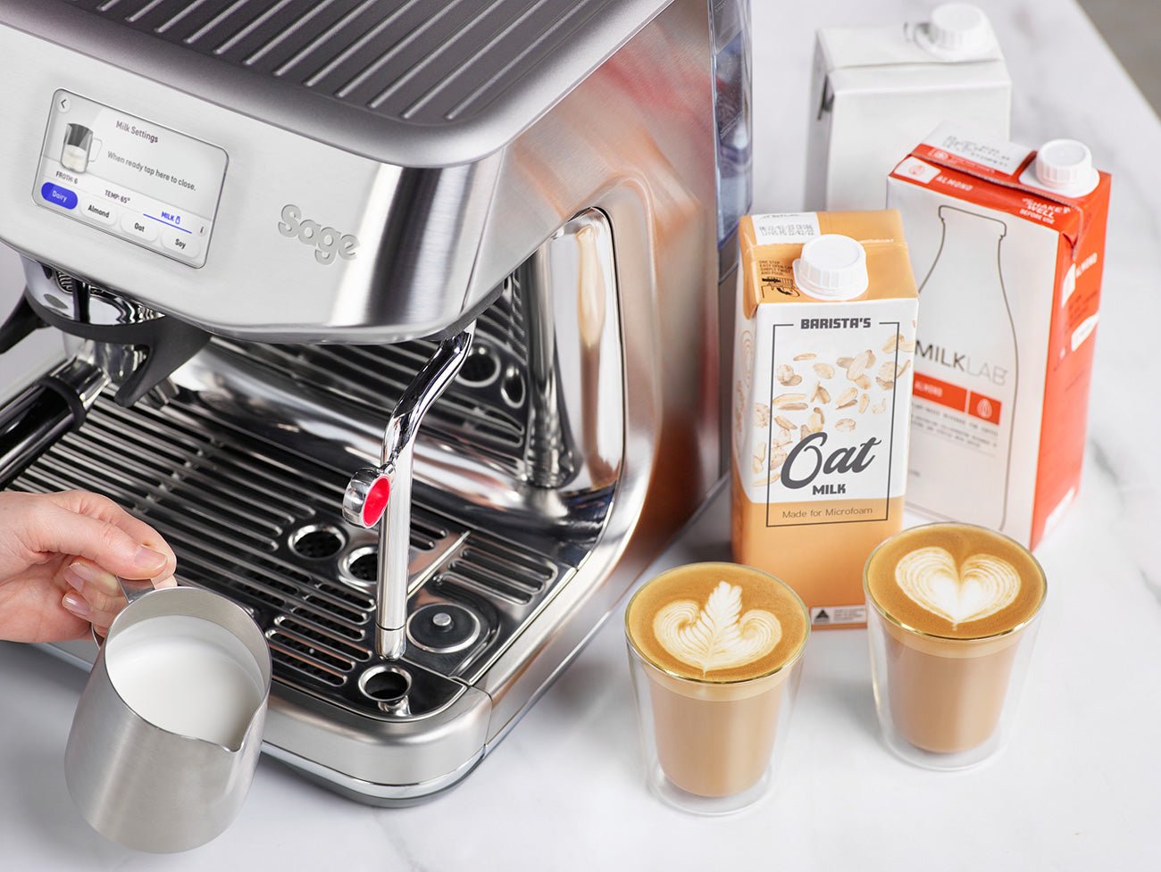 Sage Barista Touch Impress (Brushed Stainless Steel) - Rise & Grind Roastery - 
