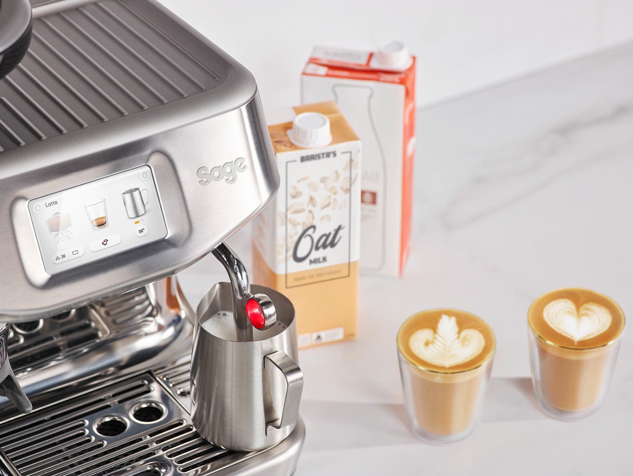 Sage Barista Touch Impress (Brushed Stainless Steel) - Rise & Grind Roastery - 
