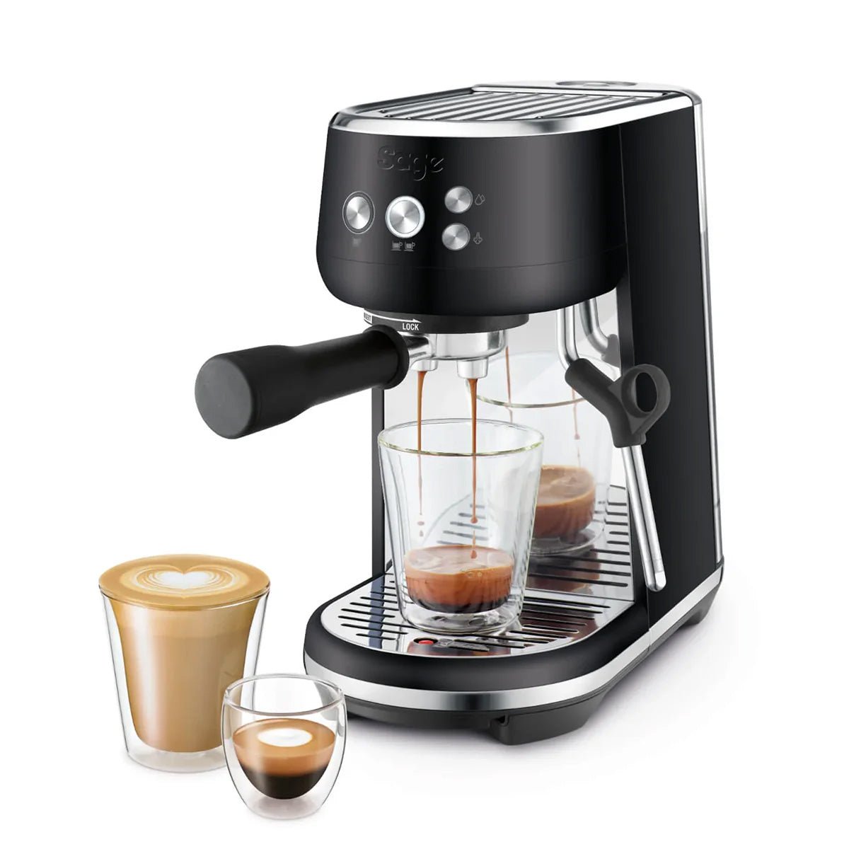 Sage The Bambino Espresso Machine (Black Truffle) - Rise & Grind Roastery - 